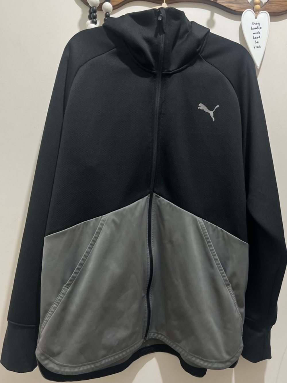 Puma Power Bnd Black Zip Hoodie